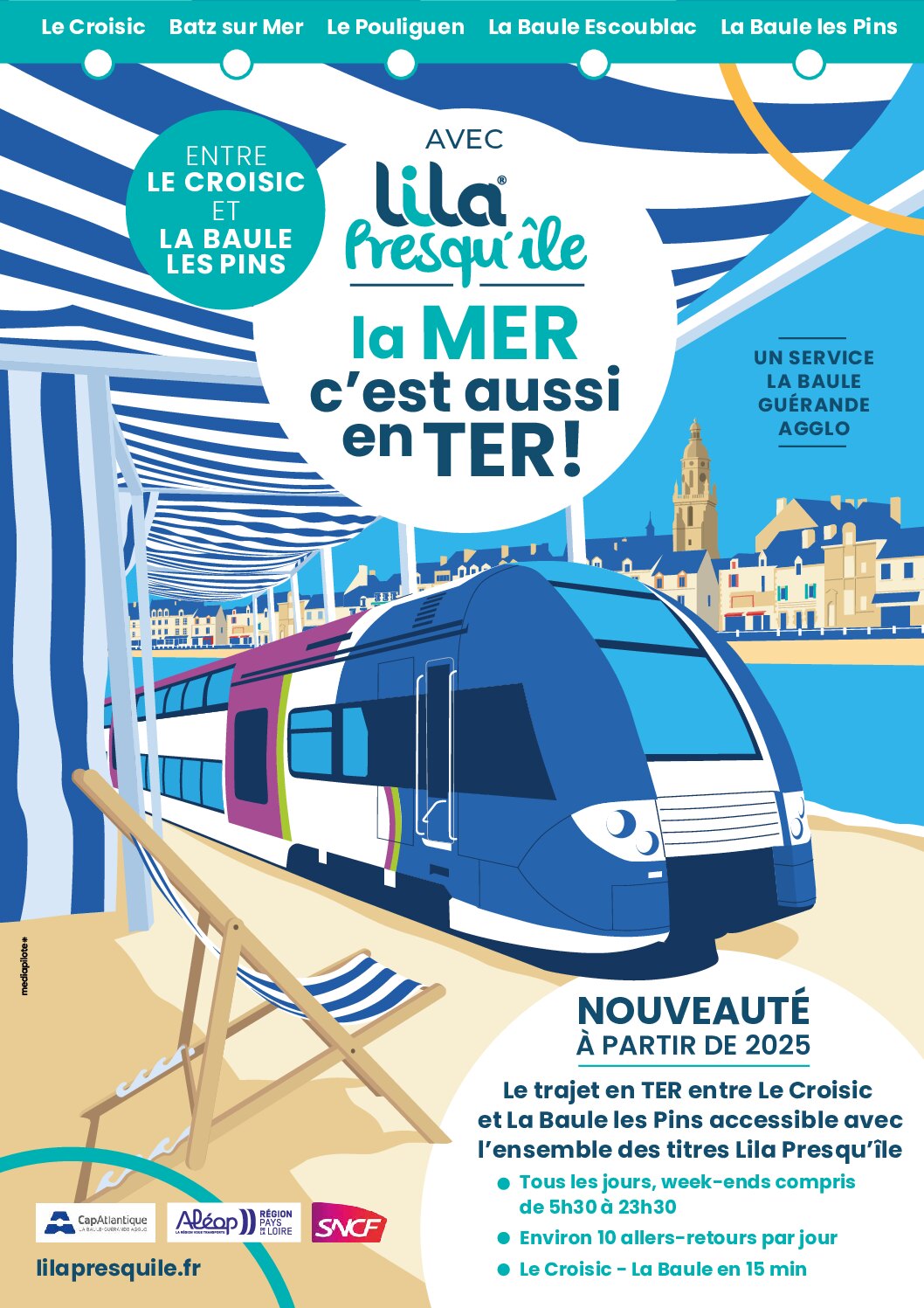 Lila Presqu’Ile-TER La Baule-Le Croisic-Affiche A4